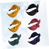 Ipetboom 6pcs Knotted Hair Bands with Bowknot Design Chic Leopard