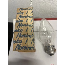 Norelco Lot Of 6 Vintage Norelco 25W Clear Candelabra Bulbs Edison Base  NEW