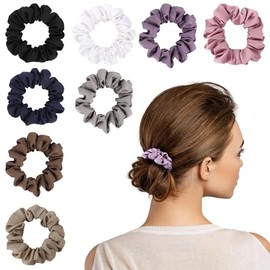 Coleteros para mujer, Coleteros de satén de seda, Coleteros elásticos para fortalecer el cabello, Coleteros