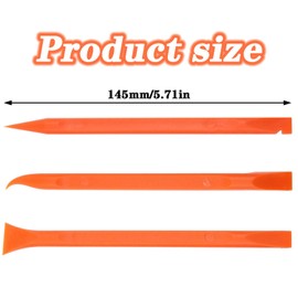 AYLIFU 9 PCS Plastic Scraper Cleaning Tools Non Scratch Plastic Scraper Tools Pen-Shaped Scraper Tools for Cleaning Small and Narrow Space (Orange)