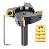 SpeTool 4 Wings Coated Carbide Insert CNC Spoilboard Surfacing Router