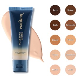 NuNorm Tinted Hydrator | 10 Shades | Water-Gel Formula For Men's Skin | Lasting Hydration | Blurs Imperfections | Evens Skin Tone | High-Performance Ingredients (Sepia)