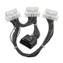Kiramec OB-23W OBD2 Harness, 3 Branches Type, With Lock