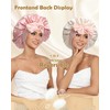 HAIMEIKANG Double-Sided 100% Mulberry Silk Bonnet & Shower Cap for