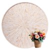 PEMAR 22" Round Mother of Pearl Extra Large Ottoman Tray