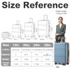 Kono 4 Piece Luggage Sets Expandable(only 28") Lightweight with Spinner