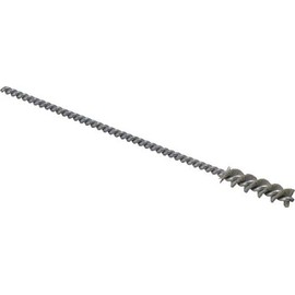 Osborn - 0.26" Brush Diam, 1" Brush Length, 5" OAL, Aluminum Oxide Abrasive, 600 Grit Tube Brush - Super Fine Grade, Nylon Filament, Helical Brush, 0.119 Shank (8 Pack)