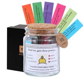 Bible Verses in a Jar, Read Me When Bible Verses Jar for Emotions and Feelings, Christian Gifts for Women, Mothers'Day Gifts for Christian Mom, Daily Motivational Scripture Prayer Hope Jar