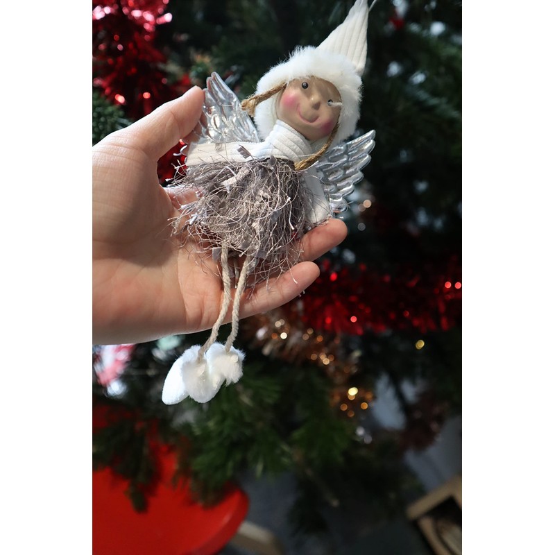 Christmas Tree Hanging Grey Angel Gnome Doll Pendants Xmas Tree