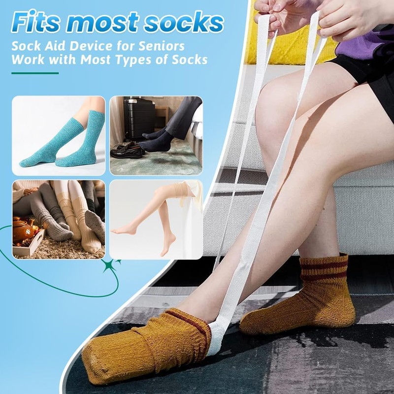 Folklyzo Sock Aid - Sock Aids for Putting On Socks