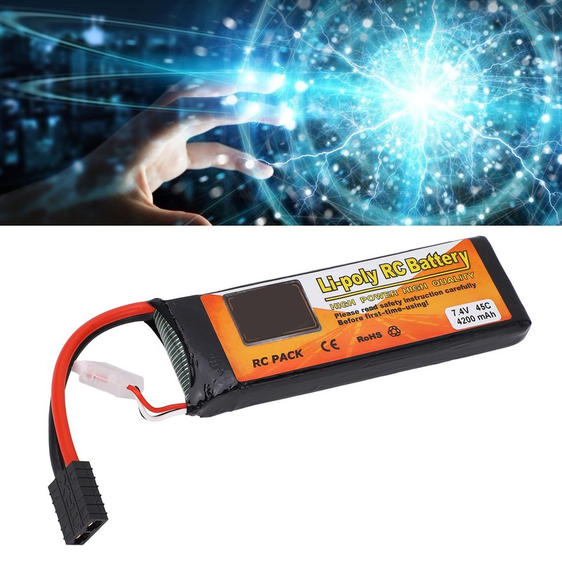 7.4V 4200mAh 45C 2S LiPo Battery FPV Racing Drone Lithium