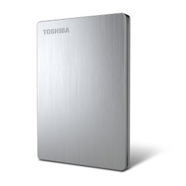 Toshiba Canvio 500 GB Slim Portable External Hard Drive - Silver (HDTD105XS3D1)
