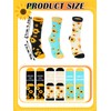 Cuffbow 3 Pairs School Bus Driver Appreciation Gifts Sunflower Socks