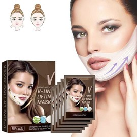 Mascarilla Lifting V Line Doble Mentón Reductor,Mascarilla Facial Cinta para Lifting y Reafirmación Facial