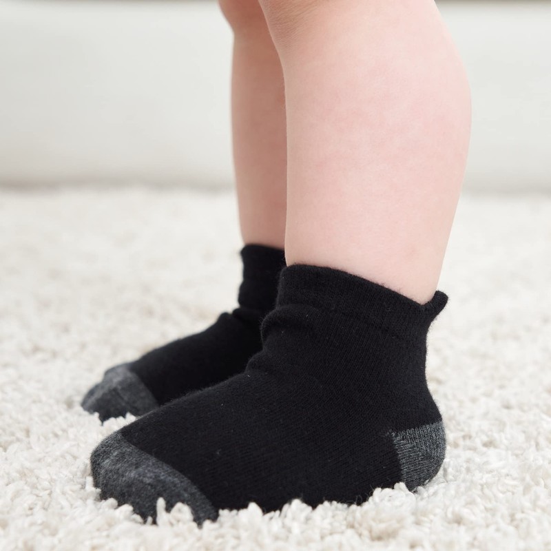 ZAPLES Baby Non Slip Grip Ankle Socks with Non Skid