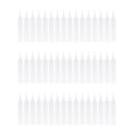 Mega Candles 48 pcs Unscented Straight White Taper Candles, Hand Poured Wax Candle 4 Inch x 3/4 Inch, Home Décor, Wedding Receptions, Centerpieces, Birthdays, Celebrations, Romantic Events, Holders