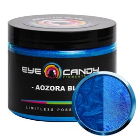 Eye Candy Premium Blue Mica Powder Pigment (50g) | Multipurpose DIY Arts and Crafts Additive | Acrylic Pouring, Woodwork, Epoxy, Resin, Bath Bombs, Paint, Soap, Fishing Lures (Aozora Blue)
