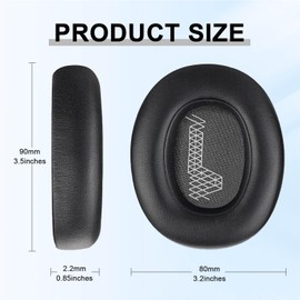 almohadillas para orejas de repuesto para JBL E65 (E65BT E65BTNC)/Live 650 (650NC 650BTNC)/Live 660 (660NC 660BTNC)/Duet NC Over-Ear Headphones, almohadillas para orejas para auriculares, almohadillas