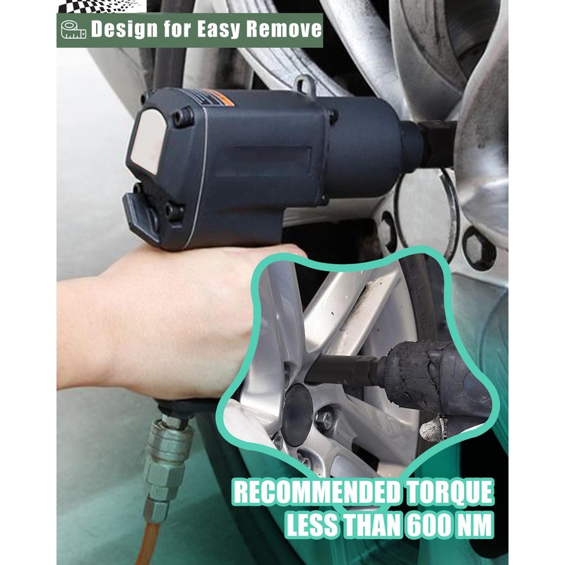 Spline Lug Nut Socket Set 8-Piece for Easy Removal of