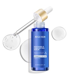 RAZUYEN Beruhigendes Hyaluron B5 Serum, Repariert und Befeuchtet die Haut, Gesichtsserum mit Panthenol, Gentiana Scabra-Wurzelextrakt, 1.01 FL OZ