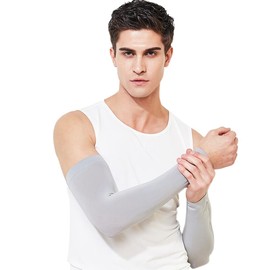 MEPOKI Arm Cover, Men's, Summer, Cooling Sensation, UPF 50+, UV Protection, Cool Contact Cool Feeling Not Hot Even In Summer, Breathable, Quick Drying, Sunscreen Cover, Arm Sleeve, UV Protection,