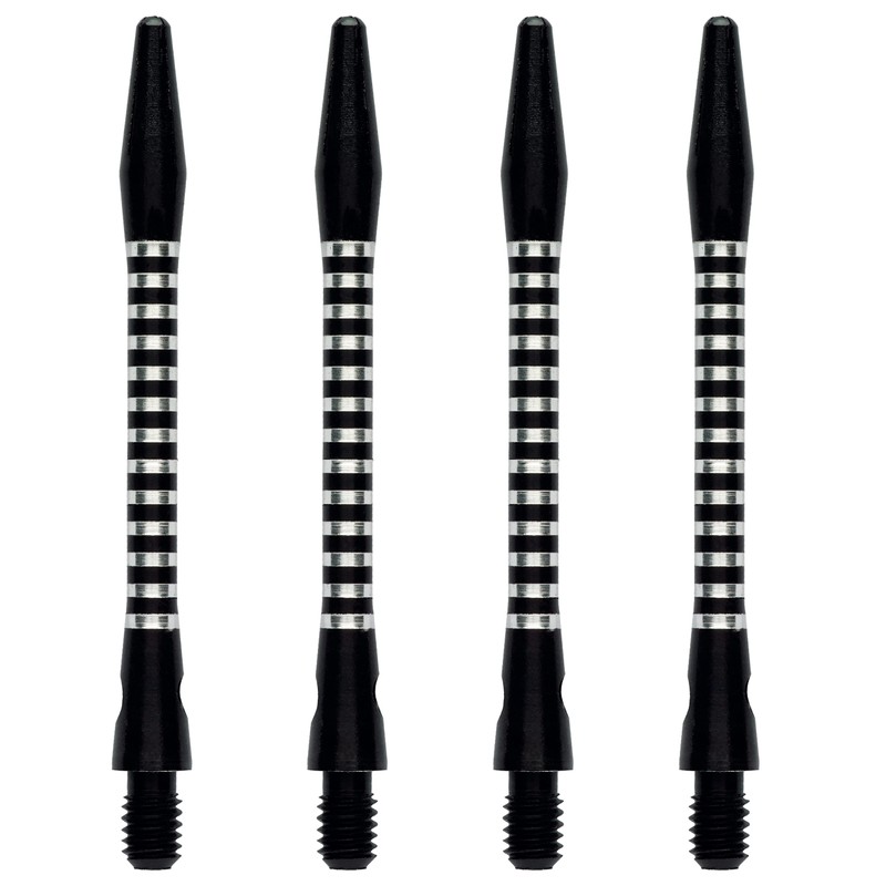 WINMAU Black, Pink and Silver Aluminium Dart Shafts (Stems) in
