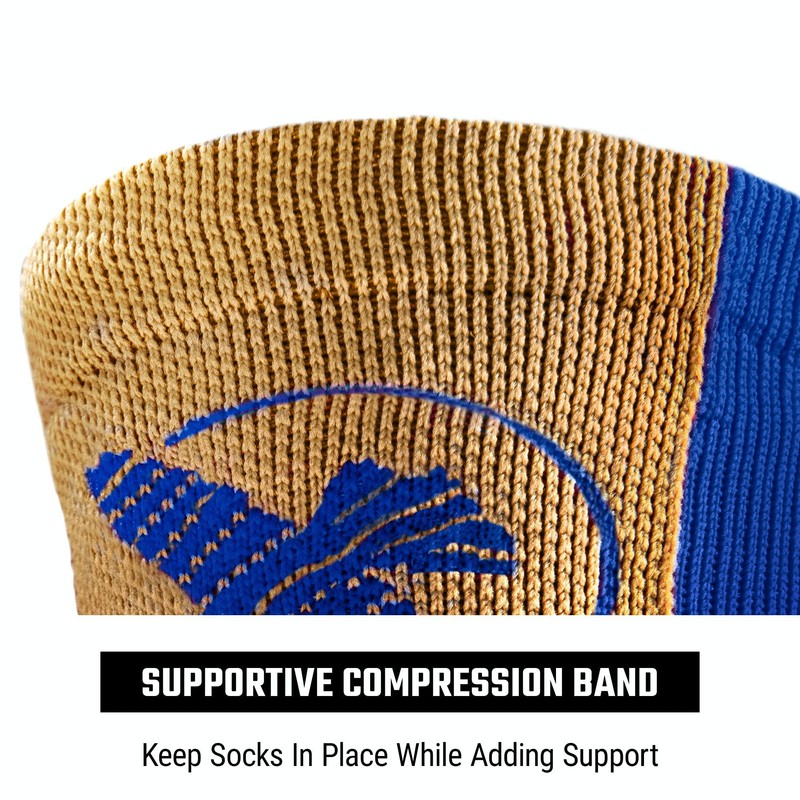 Hayabusa Pro Boxing Socks - Blue/Gold, 6-8