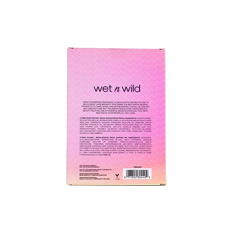 Wet n Wild Kit de cejas imprescindible, lápices de cejas,