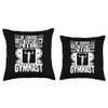 Ring Gymnastics Stuff Mens Gymnastics Stickers Ring Gymnast Throw Pillow