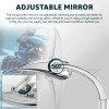 KEEPDSGN Chrome Rear View Mirrors For Harley Davidson Fatboy Dyna
