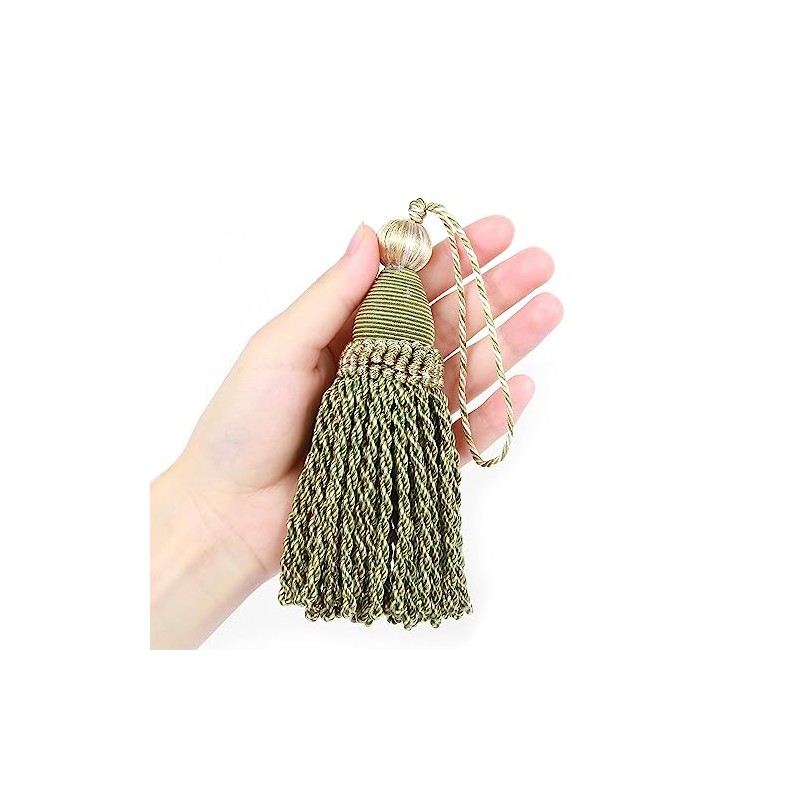 Fenghuangwu 2 Pcs 6" Large Key Tassel with 4.3" Loop