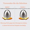 Itian Mechanische Eieruhr, Eiförmige Edelstahl Kurzzeitmesser mit Kurzzeit Wecker