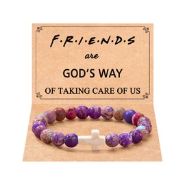Tarsus Gifts for Friends, Friendship Best Friend for Women Cross Bracelet Christmas Birthday Mothers Day Christian Funny Gifts for Women Friend Bestie Bff