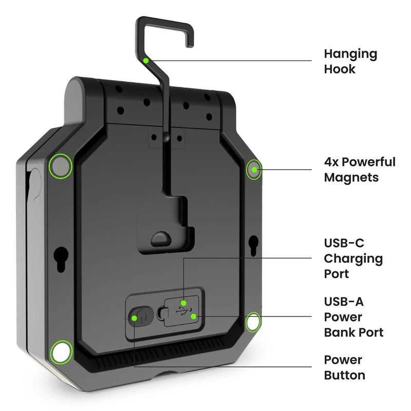 Feit Electric Portable LED Work Light, 360° Rotating Head, 3