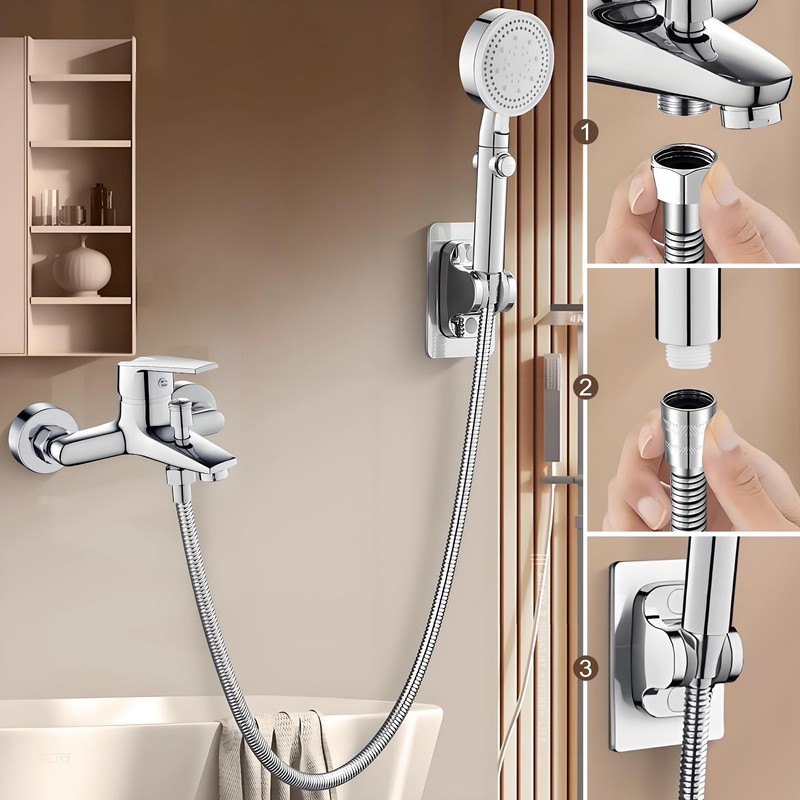 TRIXES 1.5M Flexible Stainless Steel Shower Bathroom Hose Pipe -