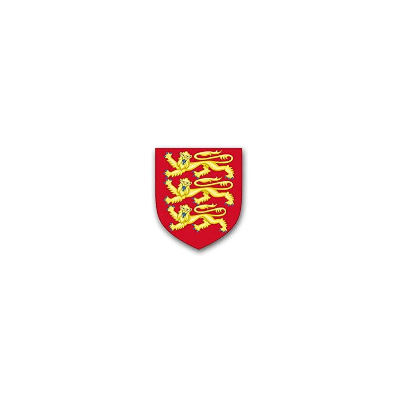 Sticker Coat of Arms England Three Lions Normandy 6 x
