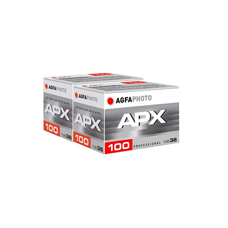 AgfaPhoto APX 100 135-36 AG6A1360-2 Negativfim B/W Pack of 2