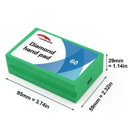 HOMESOM 4PCS Diamond Hand Polishing Pads Electroplated Diamond Tools Pad For Granite MarbIe Stone Glass