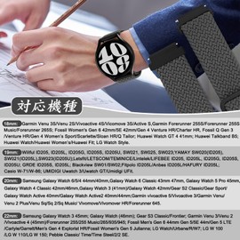 [TumpCez] Quick Release Watch Band, 18mm 19mm 20mm 22mm Watch Band Nylon Band, 18mm 19mm 20mm 22mm Comfortable Elastic Strap Stepless Adjustable Replacement Strap Replacement Band Sport Loop