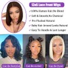 FATIAO #4 Brown Bob Lace Front Wigs Human Hair Straight