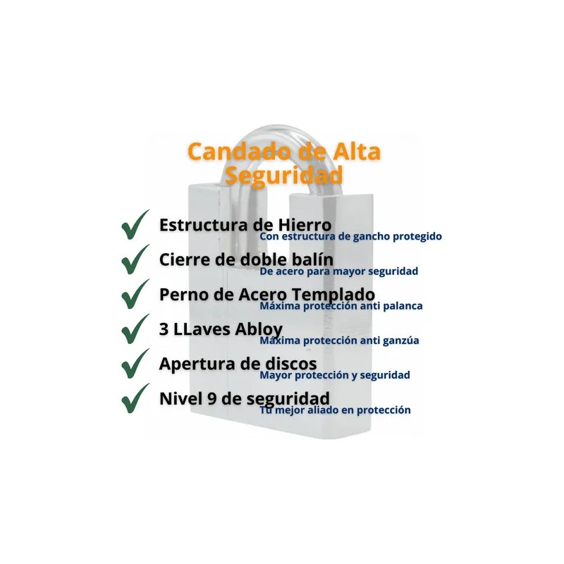 2 Candados Hierro Alta Seguridad 50mm Con Coraza Anti Ganzúa