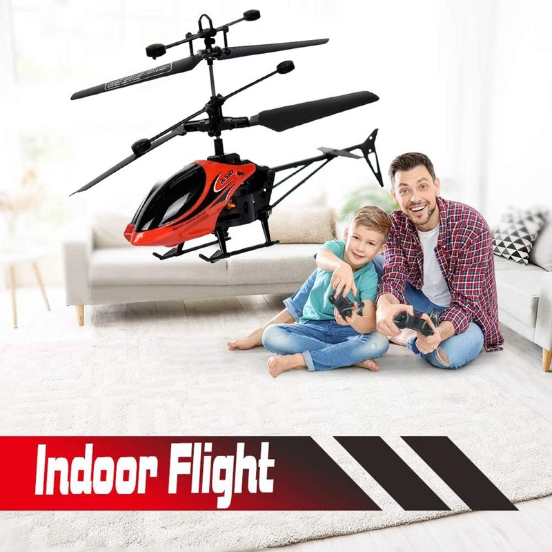 Remote Control Helicopter with Lights 2 Channel USB Charging Mini