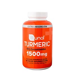 Qunol Cúrcuma Turmeric 1500 Mg 180 Cápsulas 95% Curcuminoides Suplemento