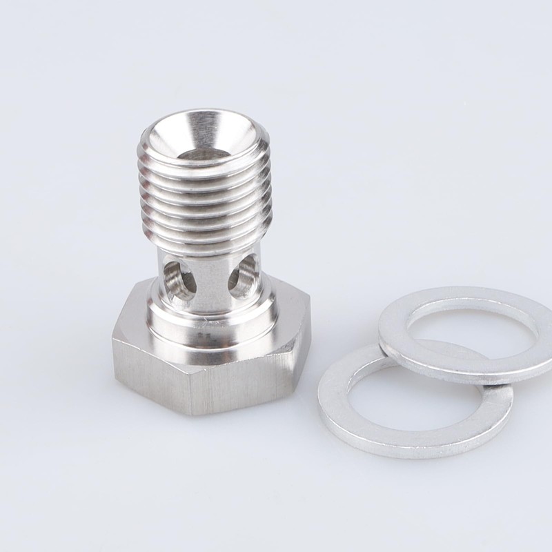AC PERFORMANCE M14x1.5 Metric Stainless Steel 4 Holes Banjo Bolt