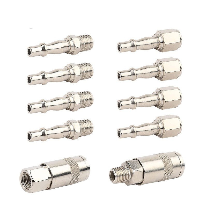 ORAZIO 10PCs 1/4" BSP Air Line Compressor Hose Quick Coupler