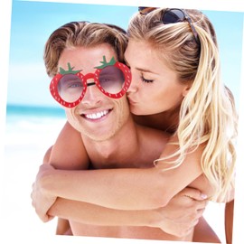 Abaodam 1pc Hawaiian Sunglasses Funny Sunglasses Strawberry Costume Toddler Sunglasses Fruit Eyeglasses Luau Eyeglasses Tropical Party Sunglasses Toys for Kids Child Modeling Makeup
