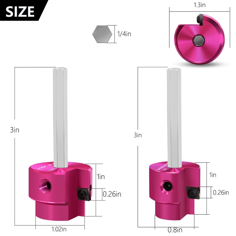 JYINCPED PVC Pipe Reamer 3/4 Inch & 1 Inch Head,