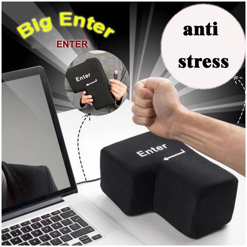 USB cushion, large enter key table cushion, anti-stress, nap pillow