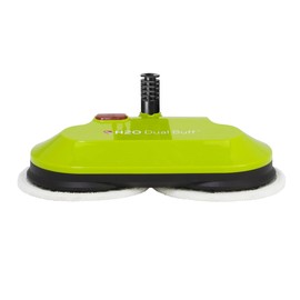 H2O HD Dual Buff Steam Mop Attachment Head - Great for Floor Buffing, Floor Cleaning and Floor Steaming of Sealed Hardwood, Kitchen and Bathroom Floor Tiles - Includes 2 Soft Scrub Washable Pads