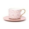 Francfranc Franc Tweed Cup and Saucer Pink